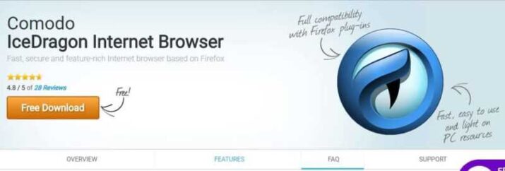 Comodo IceDragon Descargar Gratis 2025 para Windows y Mac