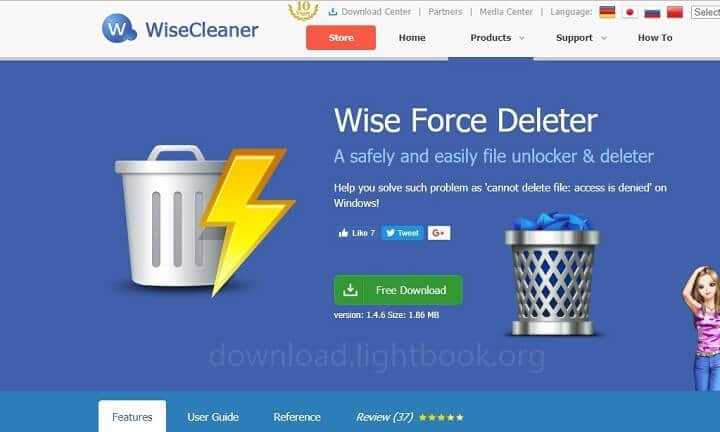 Wise Force Deleter Télécharger Gratuit 2025 pour Windows