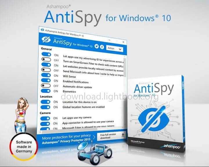 Download Ashampoo AntiSpy for Windows 10 Latest Version