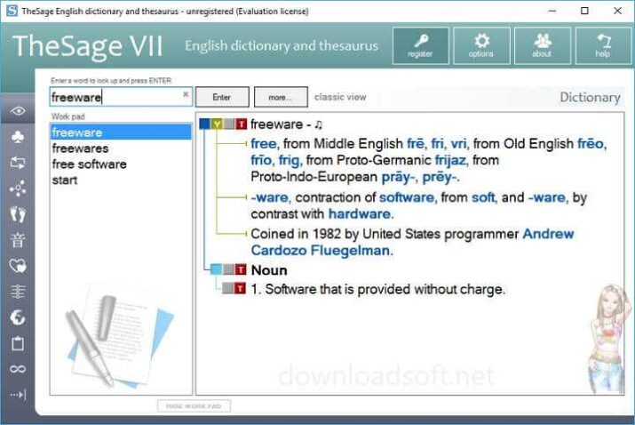 Télécharger TheSage English Dictionary & Thesaurus 2025 Gratuit