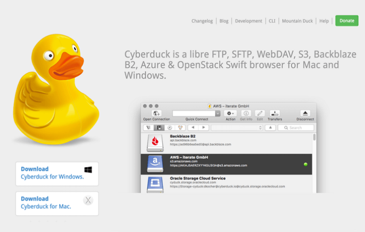 Cyberduck FTP Descargar Gratis 2025 para Windows y Mac