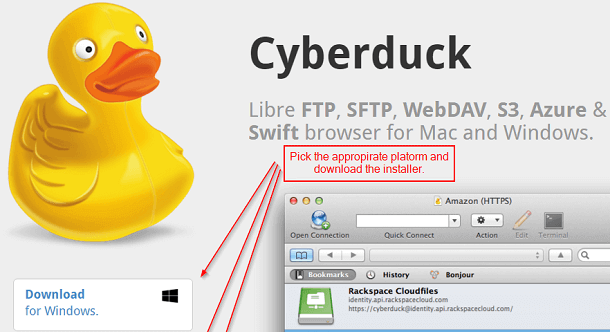 Cyberduck FTP Descargar Gratis 2025 para Windows y Mac