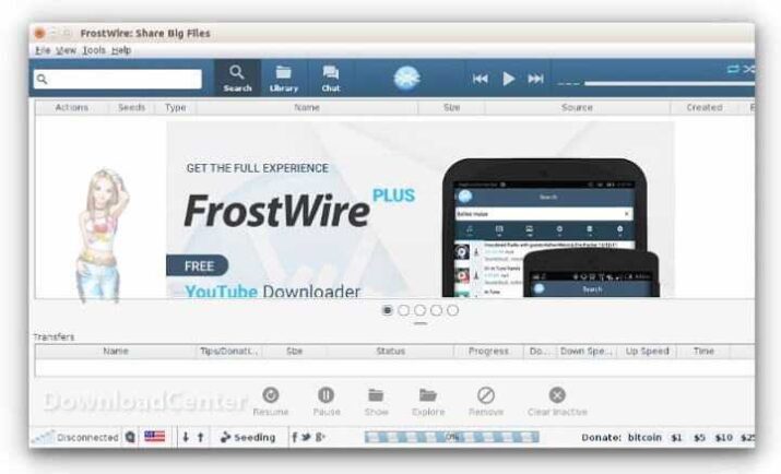 FrostWire Plus Descargar Gratis 2025 para Windows