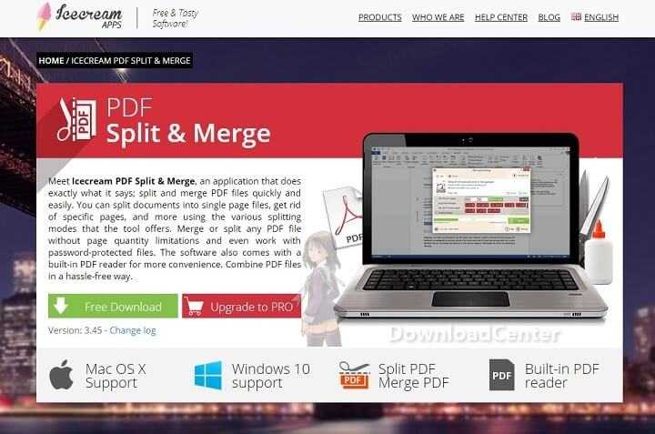 Icecream PDF Split and Merge Free Download 2025 for Windows