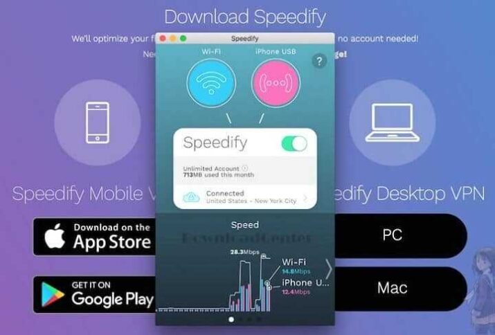 Télécharger Speedify VPN pour Windows Mac, iOS et Android