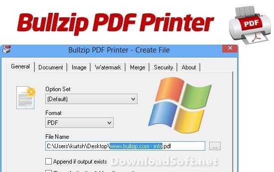 BullZip PDF Printer Free Write PDF Documents 2025 for PC