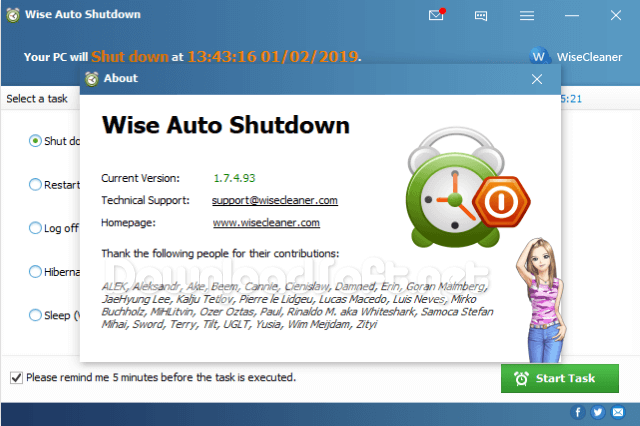 Wise Auto Shutdown 2.0.3.104 downloading