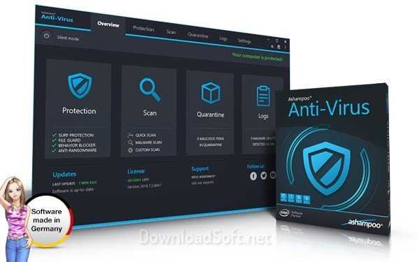 Ashampoo Anti-Virus Télécharger Gratuit 2025 pour Windows