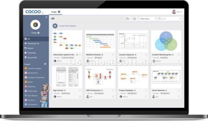 Cacoo Online Diagram Cloud-Based High-Quality Tools