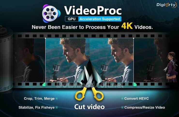 VideoProc Éditeur Vidéo Télécharger 2025 pour Windows et Mac