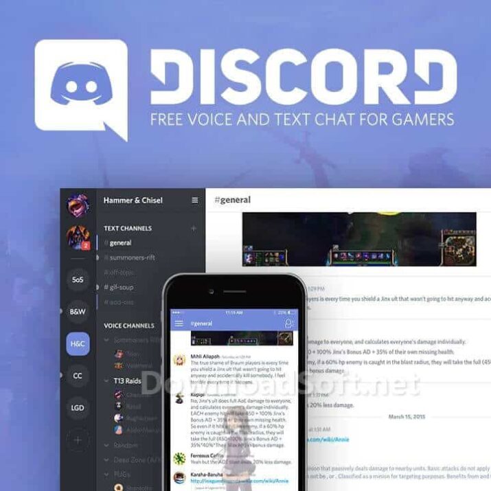 Discord Chat Vocal et Texte Télécharger pour Les Joueurs