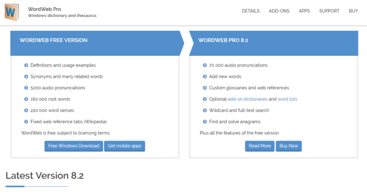 WordWeb Dictionary Télécharger Gratuit pour Windows et Mac