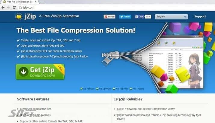 Download JZip Free Latest Version for Windows 32/64-bit