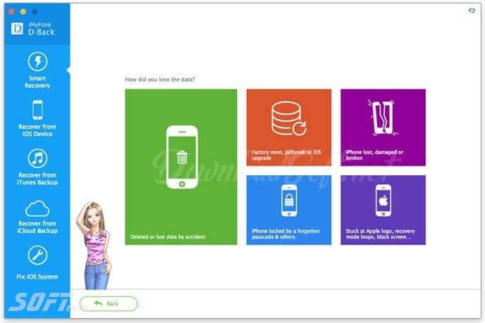 iMyFone D-Back iPhone Data Recovery Gratuit pour Windows