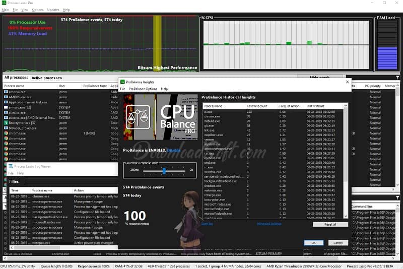 Process Lasso Télécharger Gratuit 2025 pour Windows