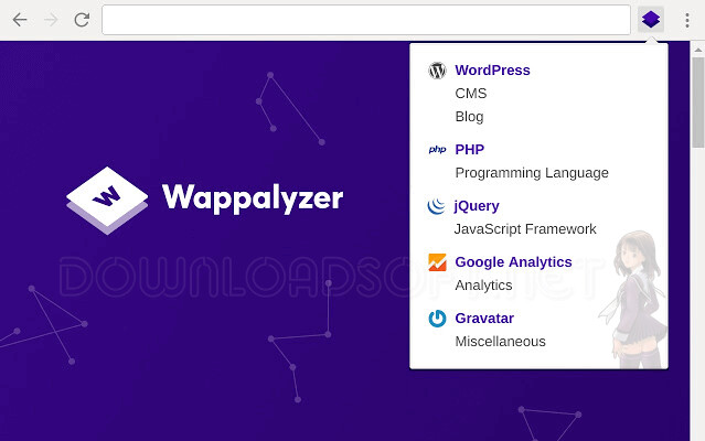 Wappalyzer Télécharger pour Google Chrome/ Firefox/ Edge